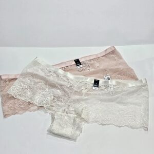NEW TORRID 2 Cheeky Boyshorts Plus Size 3X Panties‎ Sexy Lace Comfy Underwear